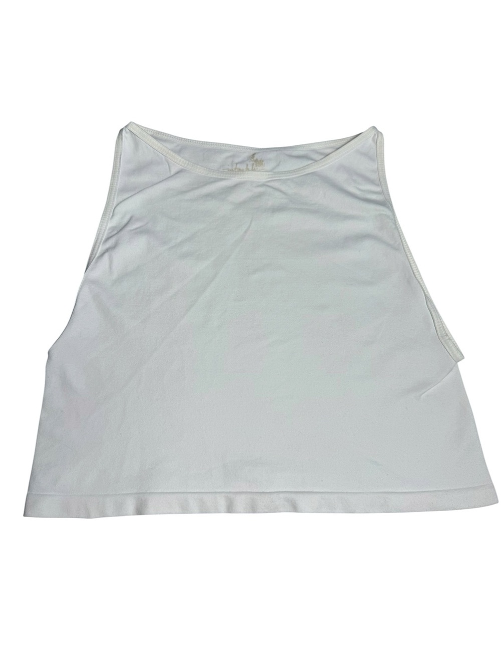 Free People White Ribbed Halter Tank‎